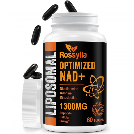 Rossylla 1300MG Liposomal NAD+ Supplement, 60 Softgels